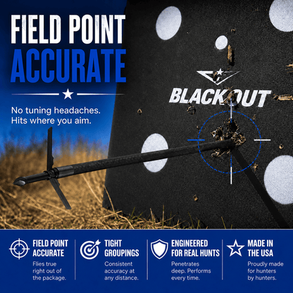 TOTA | 2-Blade Expandable Broadhead | 2.25” Cut | 125 Grain