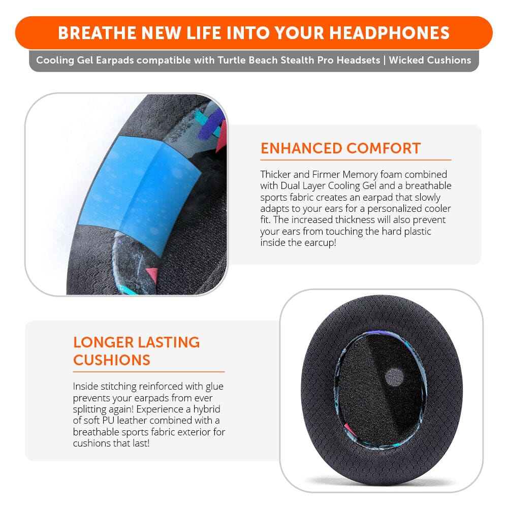 Turtle Beach Stealth Pro Earpads - WC FreeZe Cooling Gel