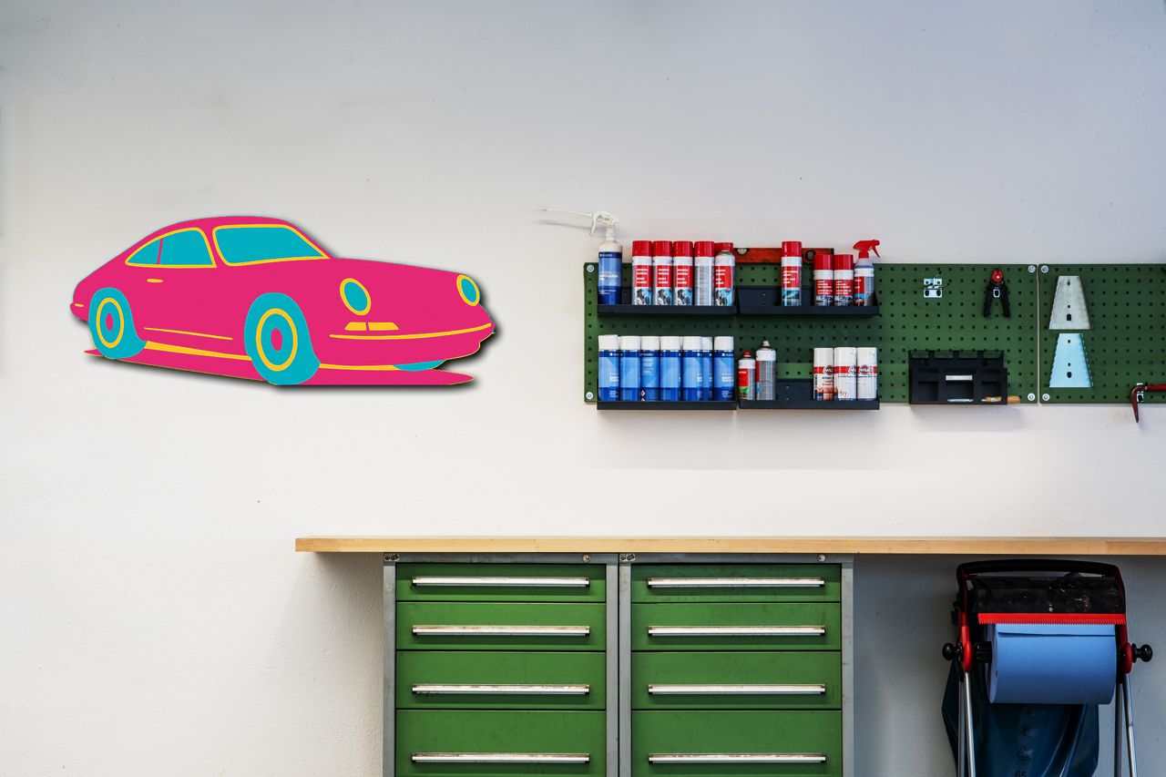 Sports Car Metal Art