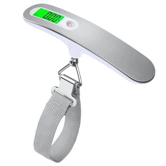 Backlit Digital Fish Hook Scale – 50kg Electronic Hanging Tool with LCD Display for Travel and Luggage