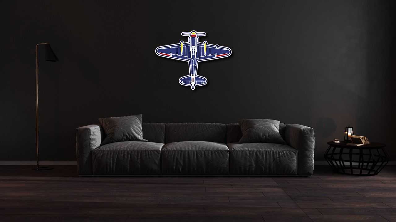 Aviation Wall Art  Classic Plane Color Metal Wall Art