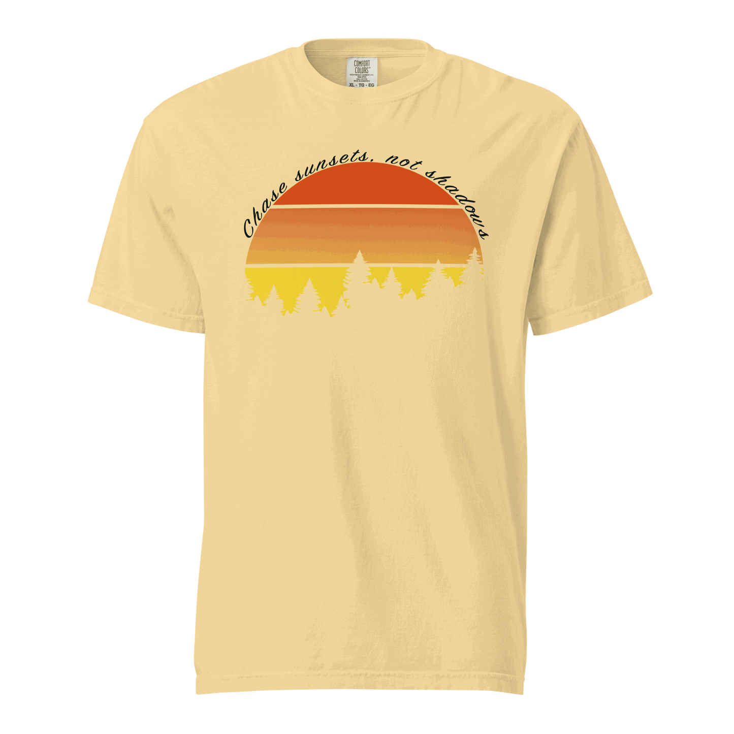 Camping Gift Chase Sunsets Not Shadows Unisex t-shirt