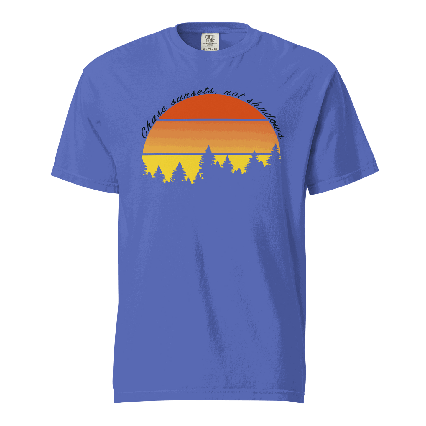 Camping Gift Chase Sunsets Not Shadows Unisex t-shirt