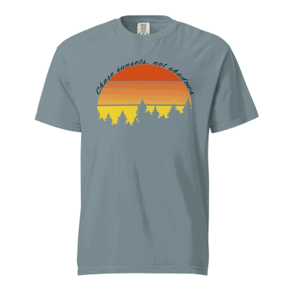 Camping Gift Chase Sunsets Not Shadows Unisex t-shirt