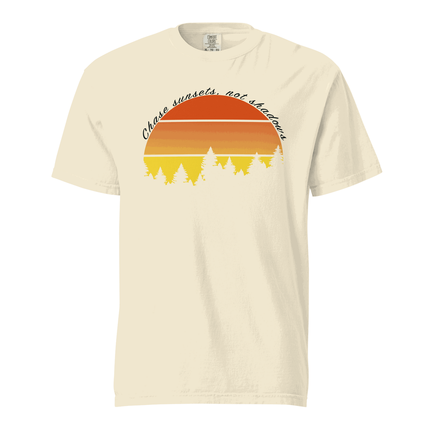 Camping Gift Chase Sunsets Not Shadows Unisex t-shirt