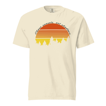 Camping Gift Chase Sunsets Not Shadows Unisex t-shirt