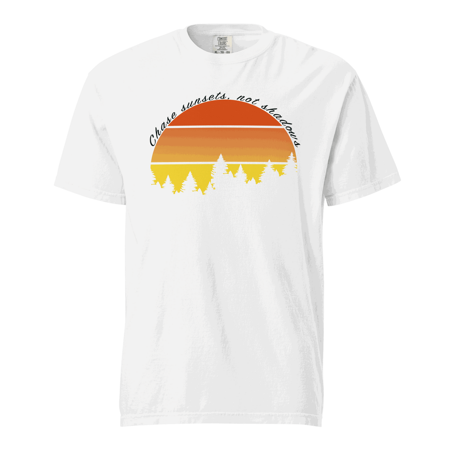 Camping Gift Chase Sunsets Not Shadows Unisex t-shirt