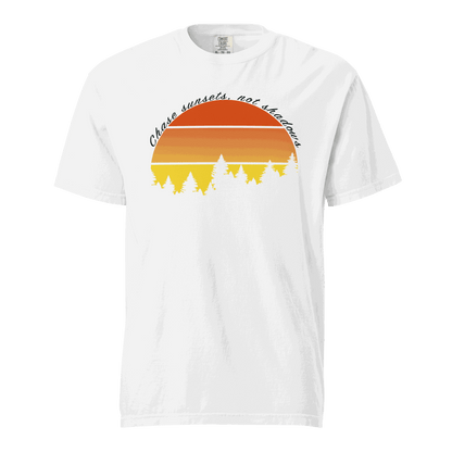 Camping Gift Chase Sunsets Not Shadows Unisex t-shirt