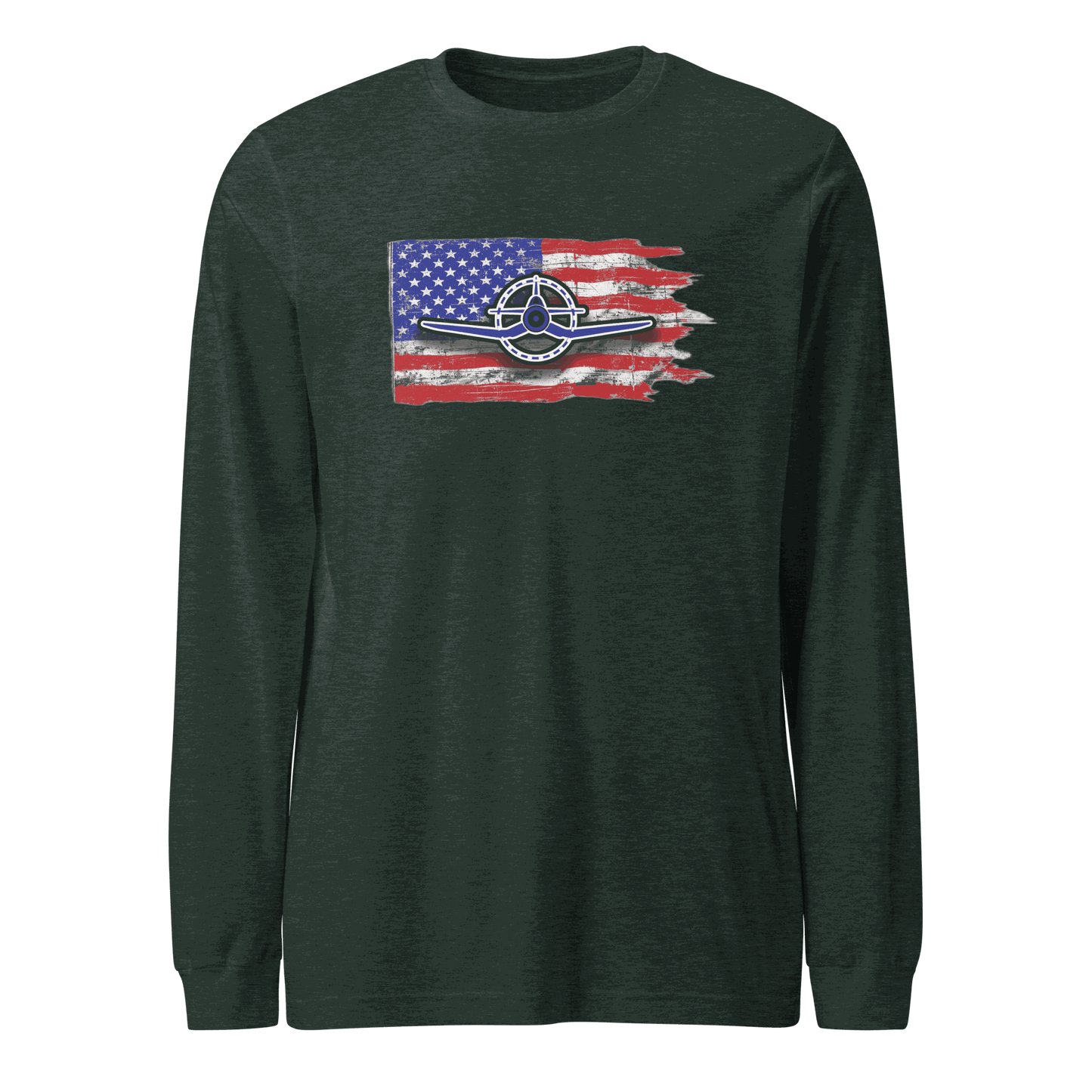 Airplane Tee F4U Unisex Long Sleeve Tee