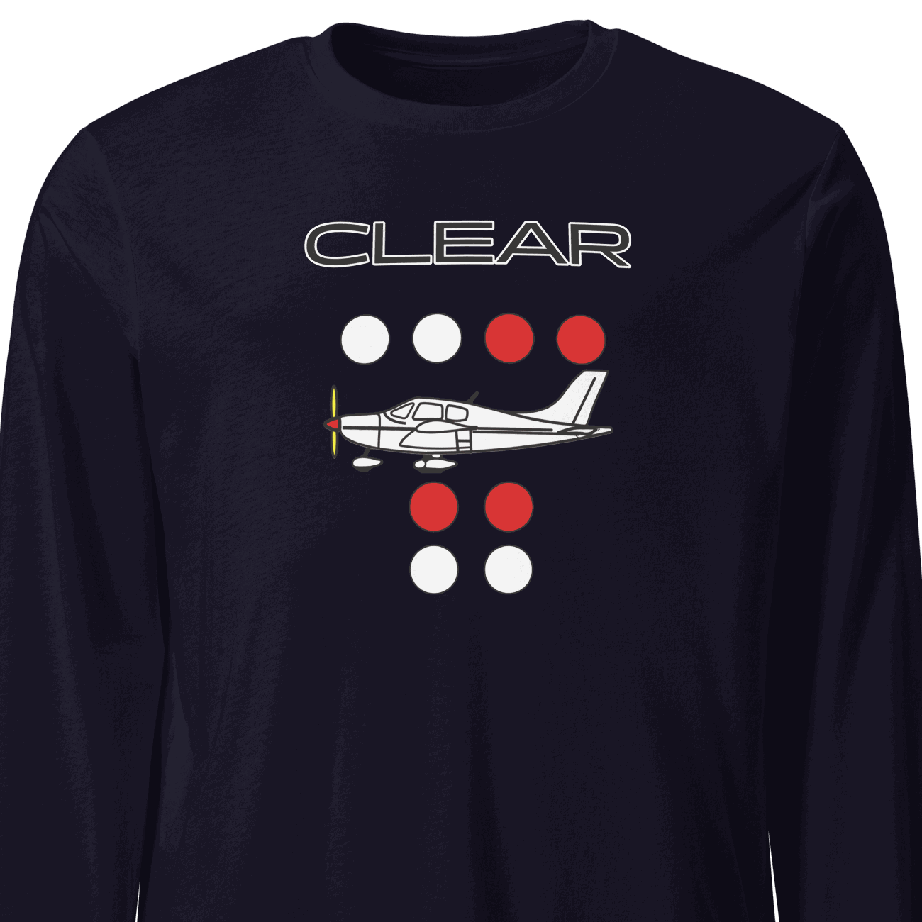 Clear to land propeller Unisex Long Sleeve Tee