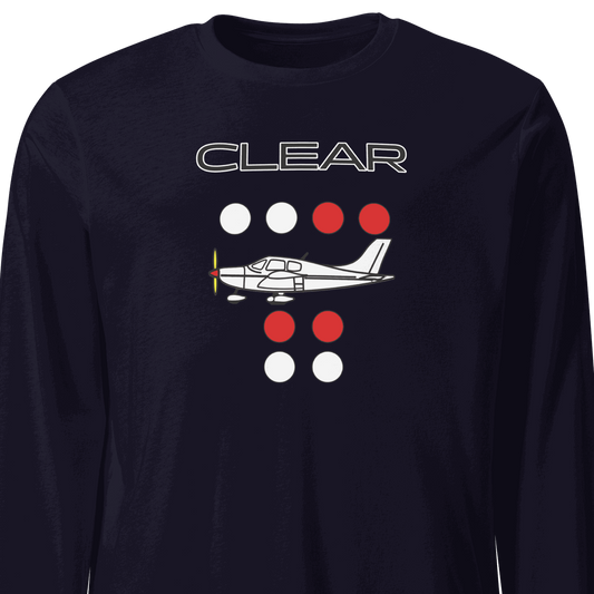 Clear to land propeller Unisex Long Sleeve Tee