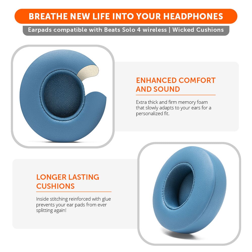 Upgraded Beats Solo 4 Earpads - WC PadZ Solo 4