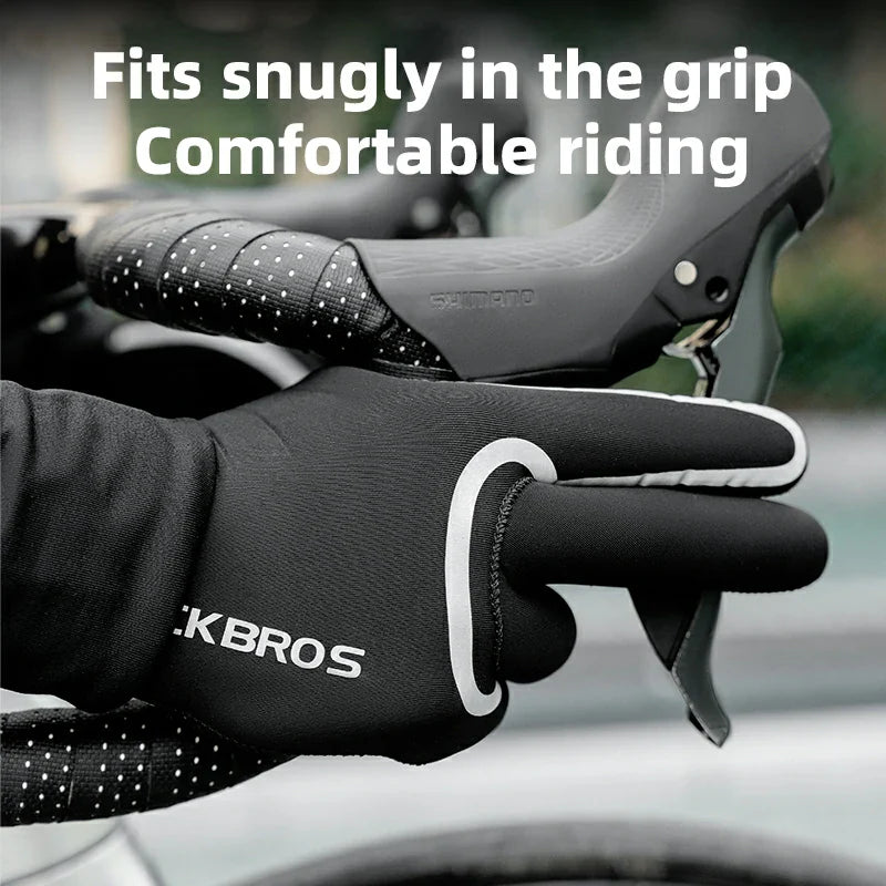 Winter Riding Gloves Water Repellent Full-Palm Silicone