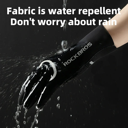 Winter Riding Gloves Water Repellent Full-Palm Silicone