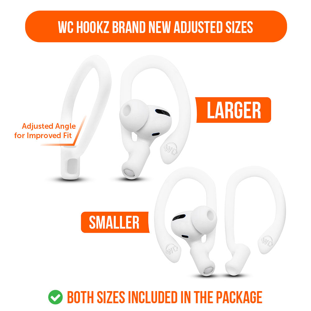 WC HookZ - Over Ear Hooks for Airpods Pro 1, 2 & Airpods 1, 2, 3