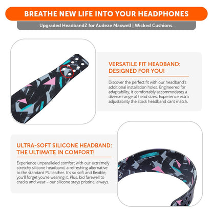 Upgraded Silicone Headband for Audeze Maxwell 1, 2 and 2 ANC - WC HeadbandZ