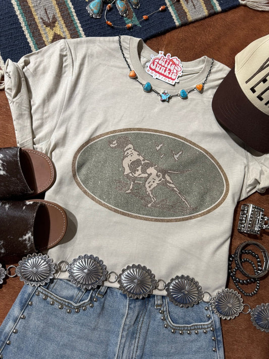 Western Hunt Dog Graphic Tee