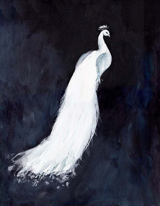 White Peacock III – Premium Art Print