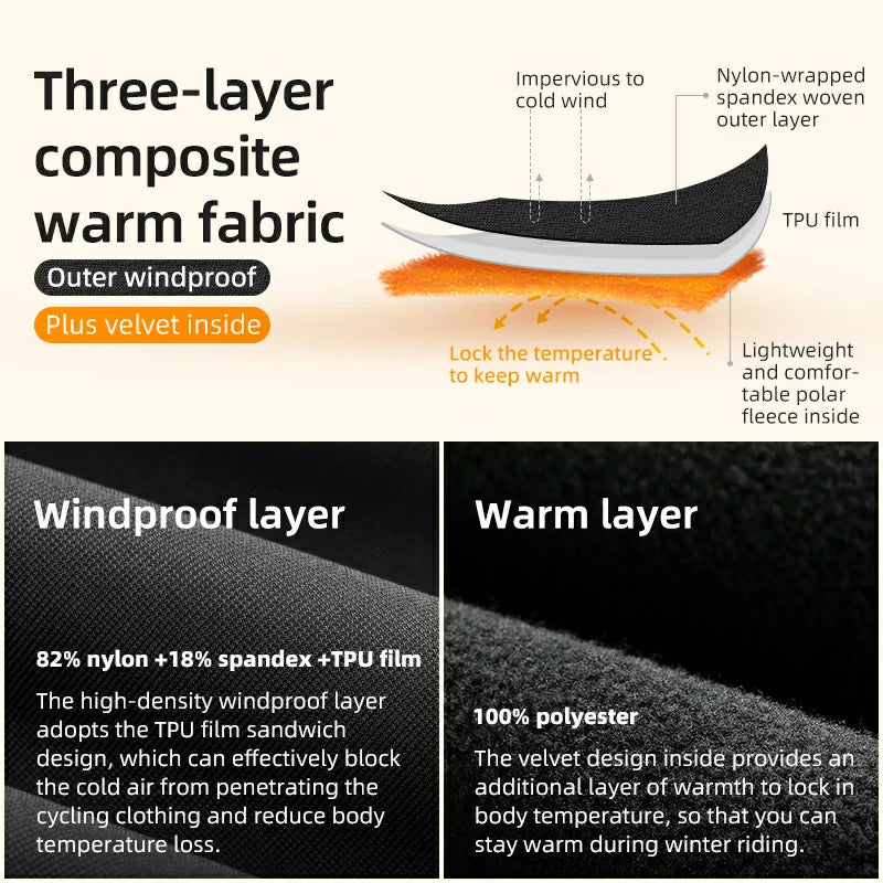 Windproof Fleece Cycling Vest