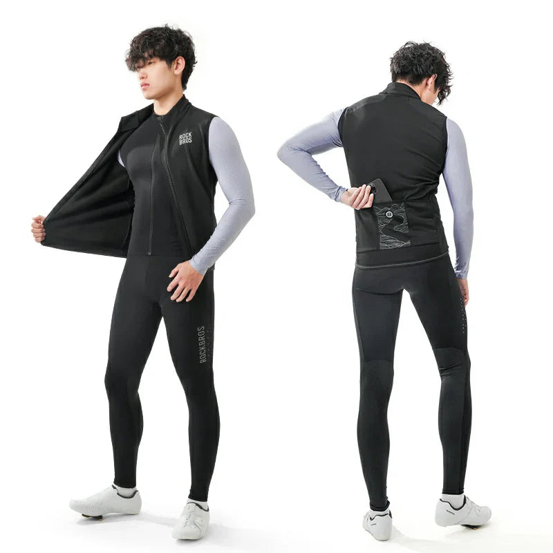 Windproof Fleece Cycling Vest