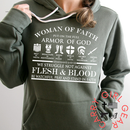 WOMAN OF FAITH HOODIE & SWEATSHIRT