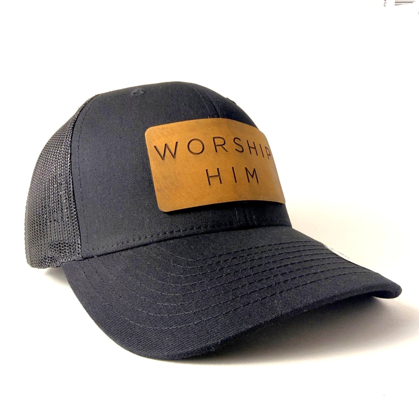 WORSHIP HIM Trucker Hat Christian Hat