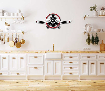 Metal Sign Aviation Multicolor Metal Sign Prop Plane