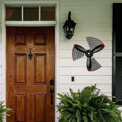 Multicolor metal wall art Propeller Spin Metal Wall Art