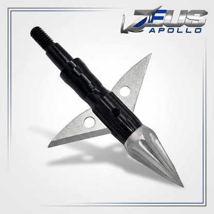 ZEUS APOLLO BROADHEADS (4 PACK)-COMES WITH BOTH 100/125 GR TIPS