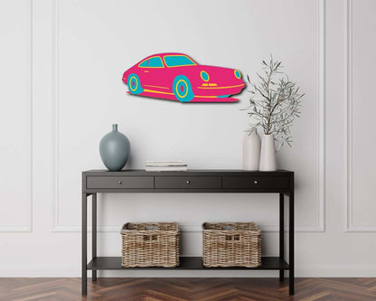 Sports Car Metal Art