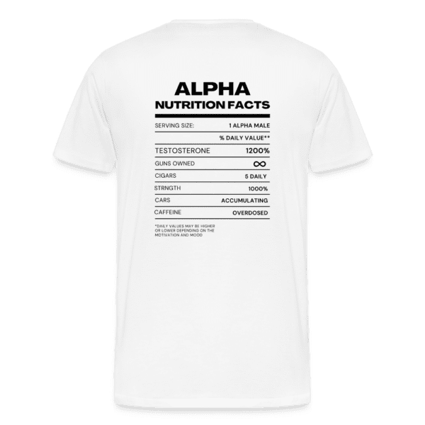 Born Patriotic - Alpha Nutrition Facts | Men's T-Shirt | Classic Fit