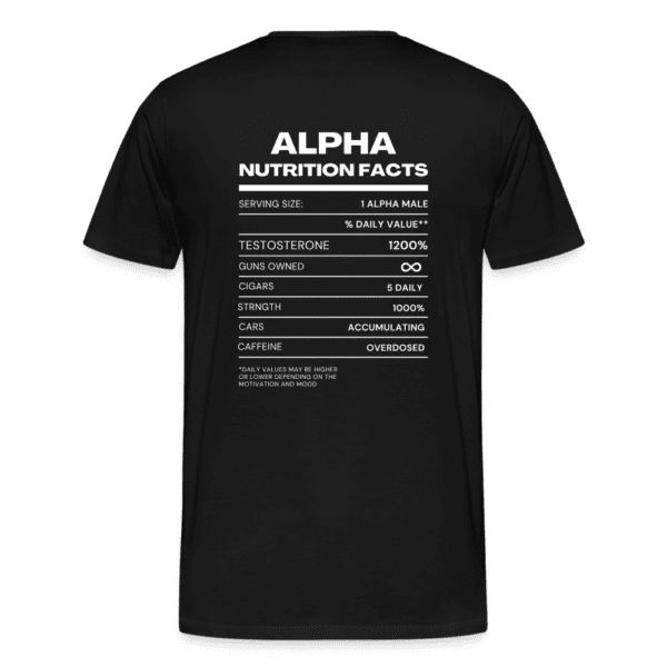 Born Patriotic - Alpha Nutrition Facts | Men's T-Shirt | Classic Fit
