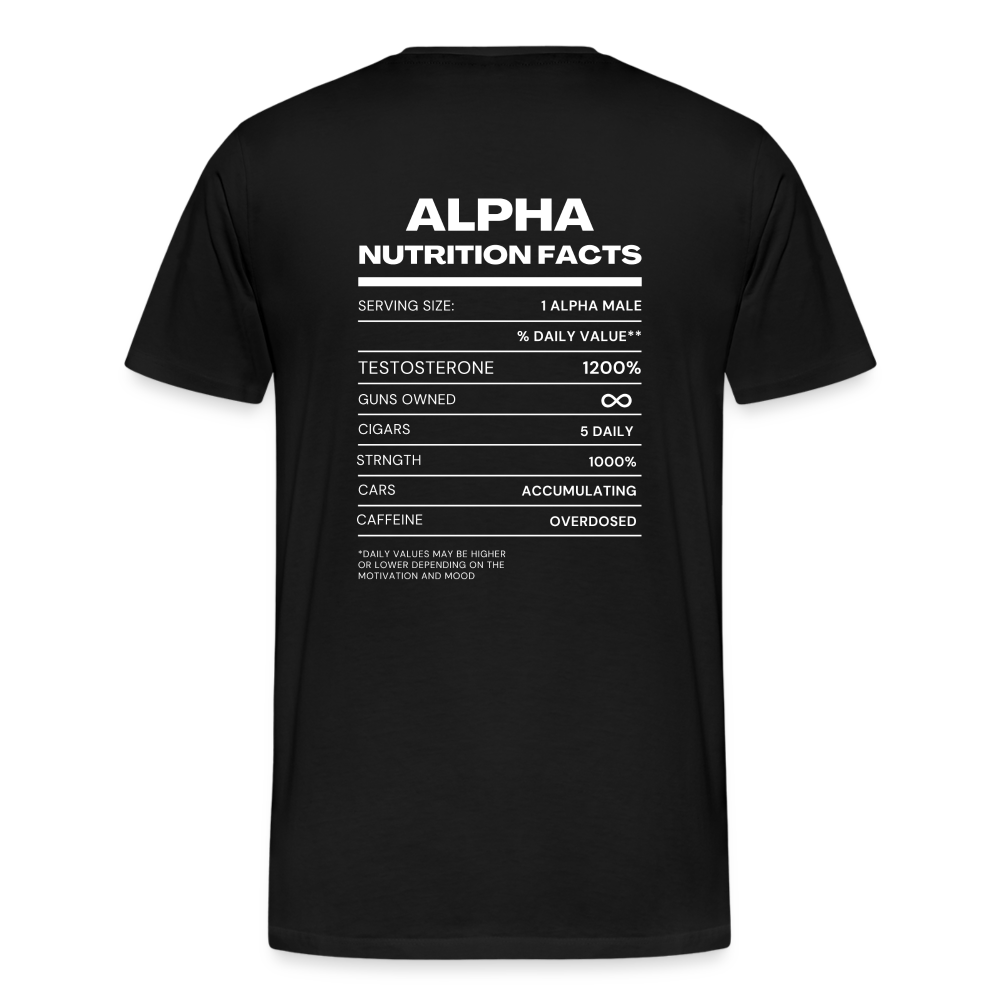 Born Patriotic - Alpha Nutrition Facts | Men's T-Shirt | Classic Fit