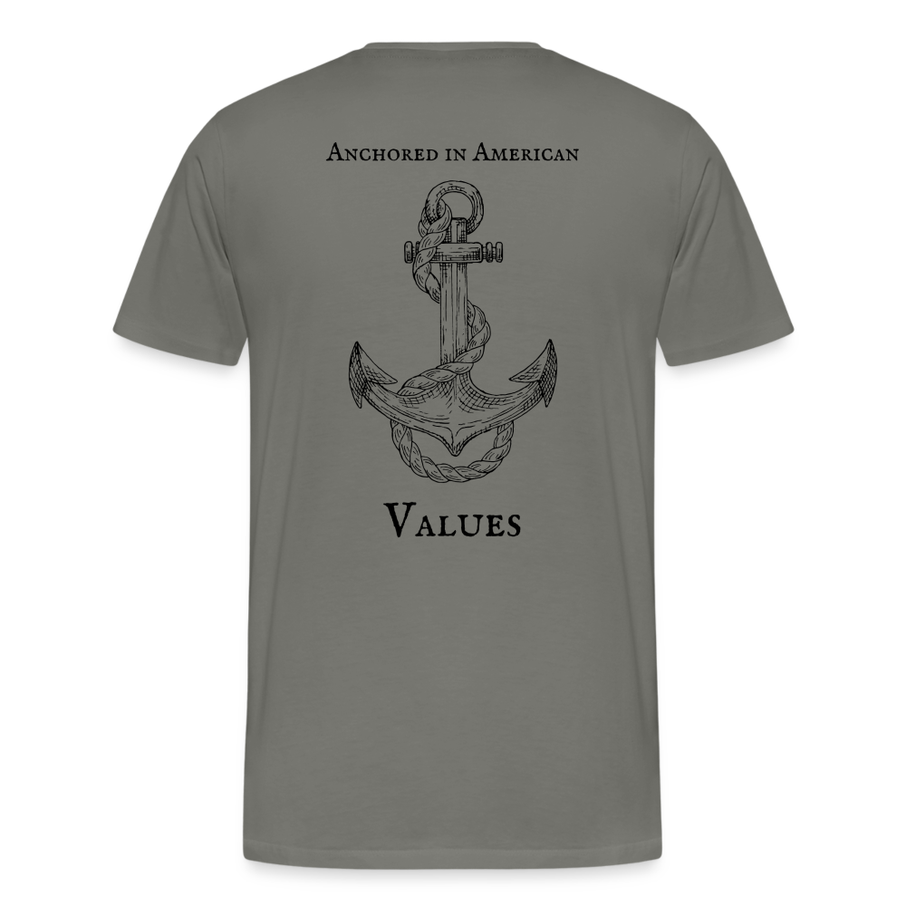 LifeLine - Anchored in American Values | Men's T-Shirt | Casual Fit