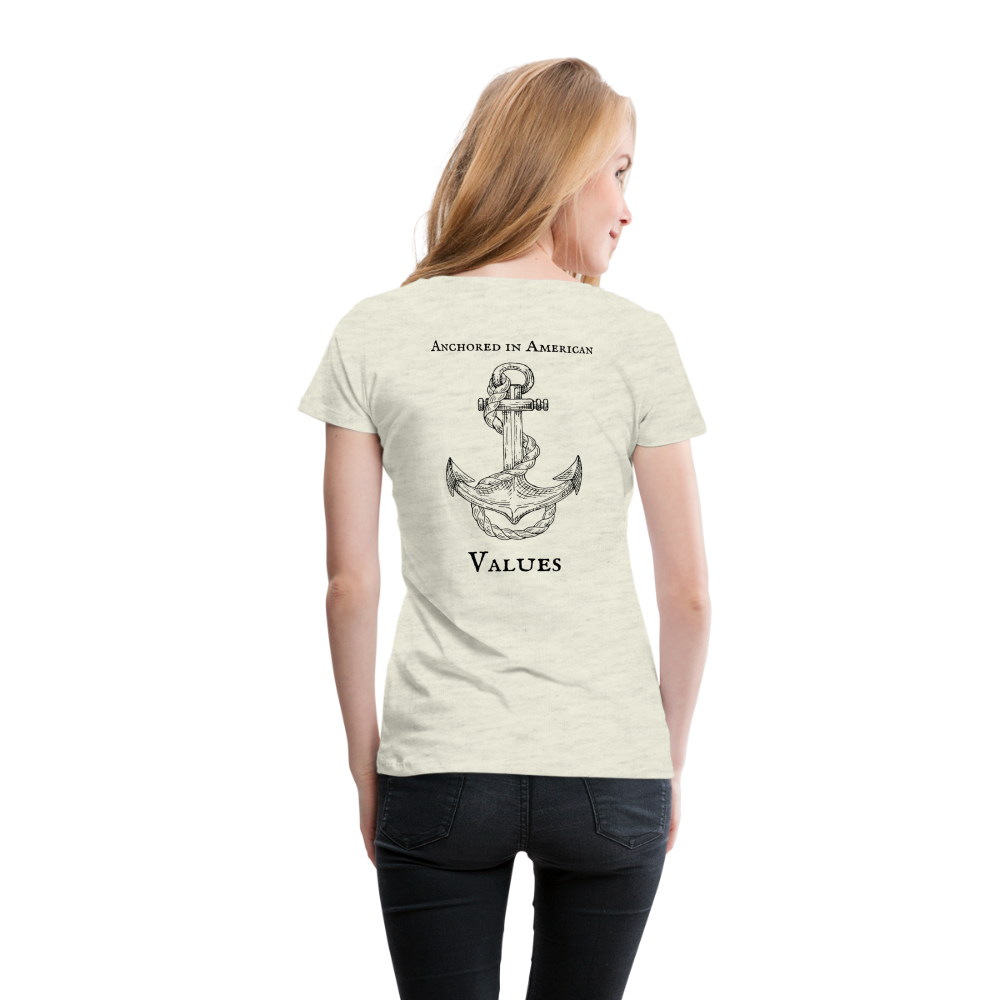 LifeLine - Anchored in American Values | Women's T-Shirt | Casual Fit