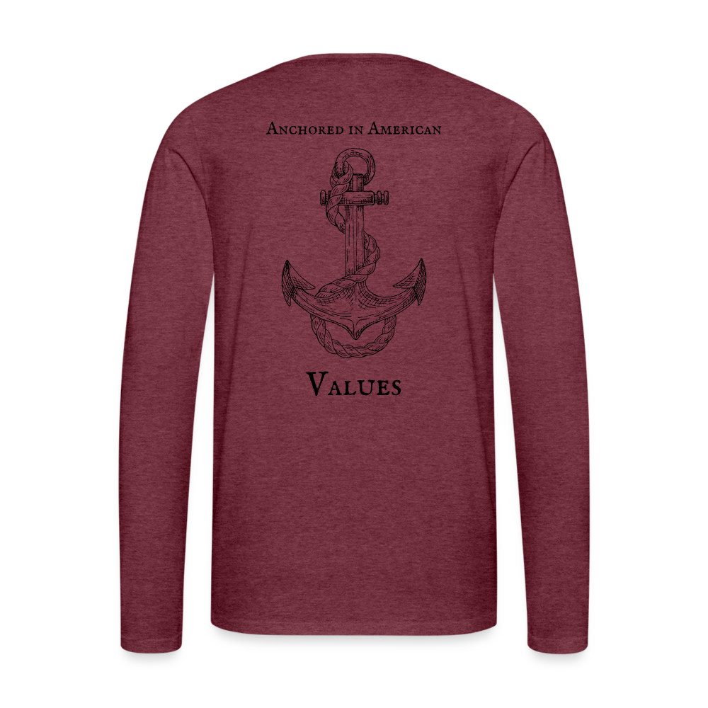 LifeLine - Anchored in American Values | Men's T-Shirt | Casual Fit