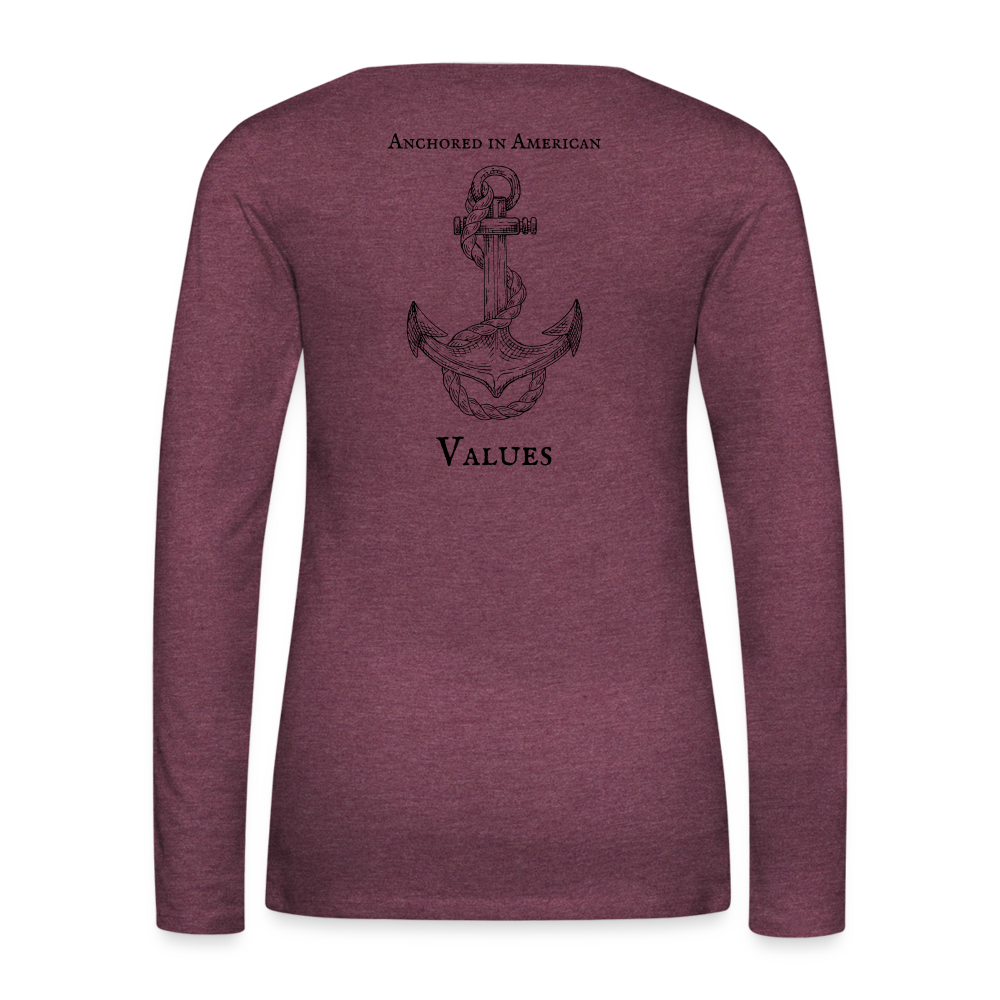 LifeLine - Anchored in American Values | Women's Long-sleeve | Casual Fit
