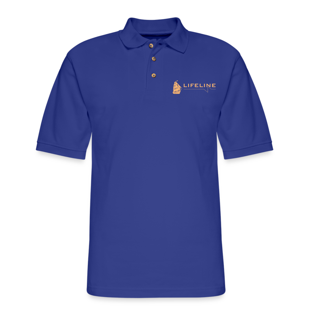 LifeLine Logo - Men's Pique Polo Shirt