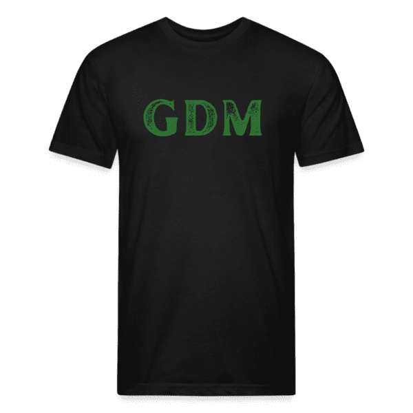 GDM Text Logo - Green Dragon | Fitted Cotton/Poly Men's T-Shirt | Casual Fit