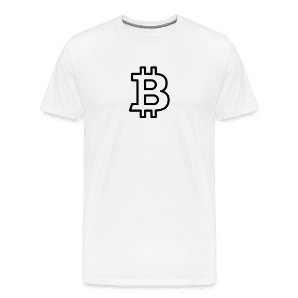 Bitcoin Black Logo - Liberty Bell | Men's Premium T-Shirt