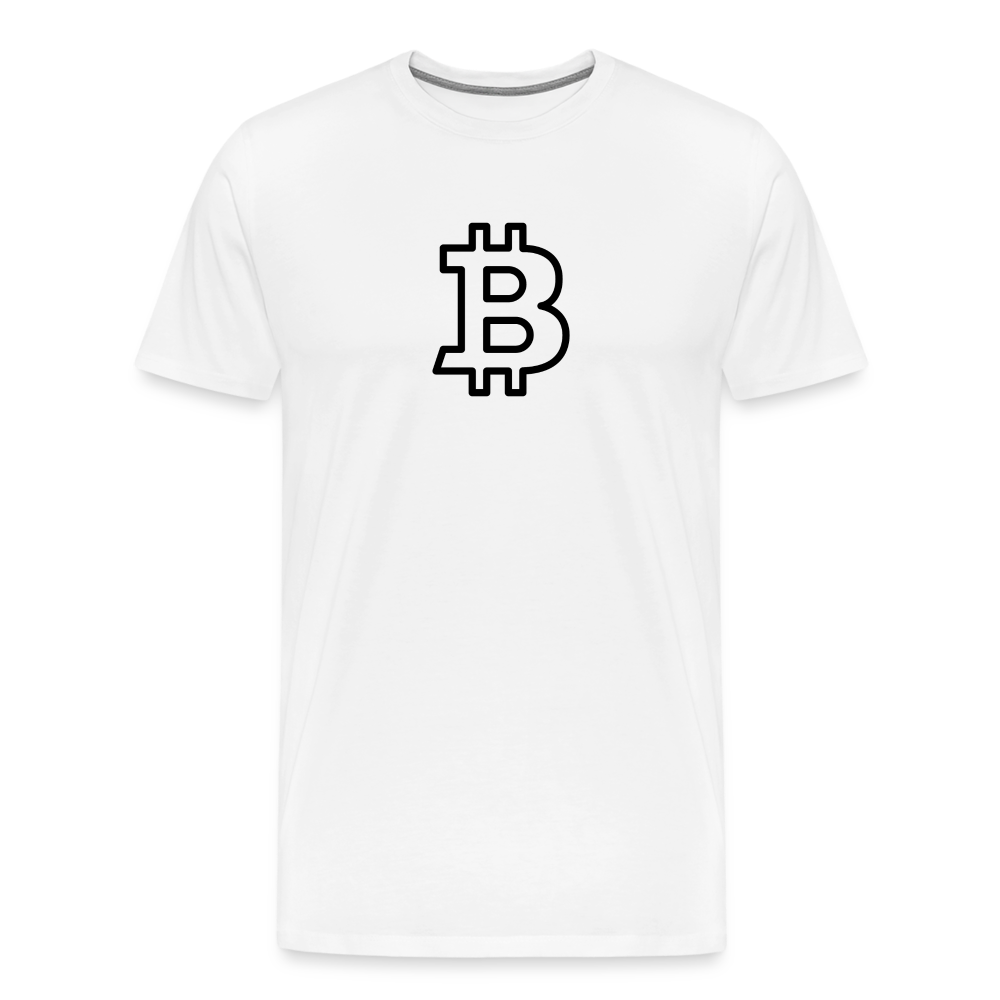 Bitcoin Black Logo - Liberty Bell | Men's Premium T-Shirt
