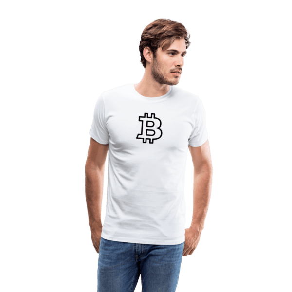 Bitcoin Black Logo - Liberty Bell | Men's Premium T-Shirt - Image 4