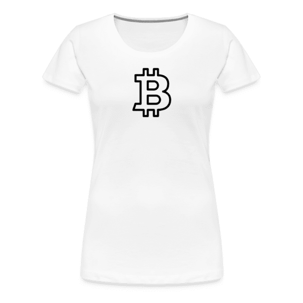 Bitcoin Black Logo - Liberty Bell | Women’s Premium T-Shirt