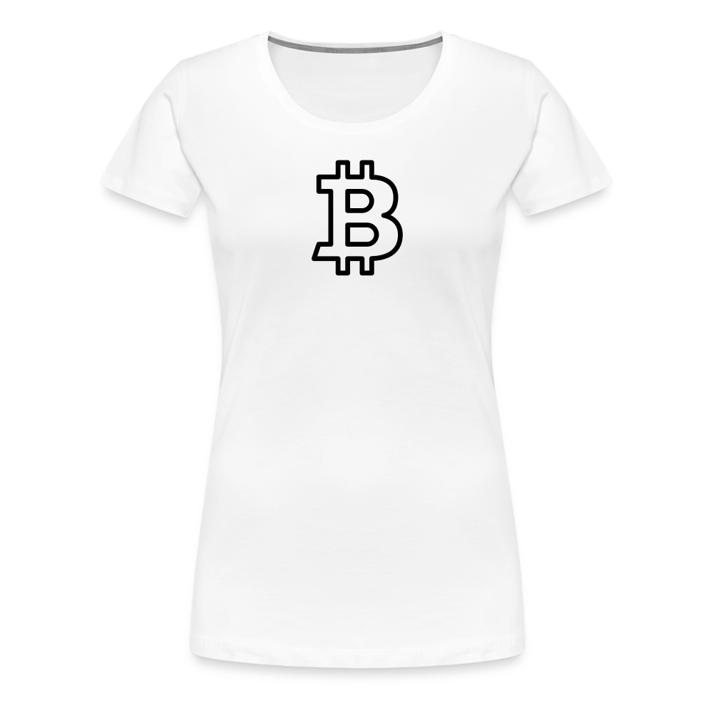 Bitcoin Black Logo - Liberty Bell | Women’s Premium T-Shirt