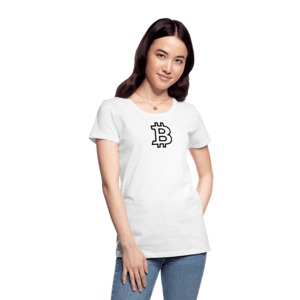 Bitcoin Black Logo - Liberty Bell | Women’s Premium T-Shirt - Image 3
