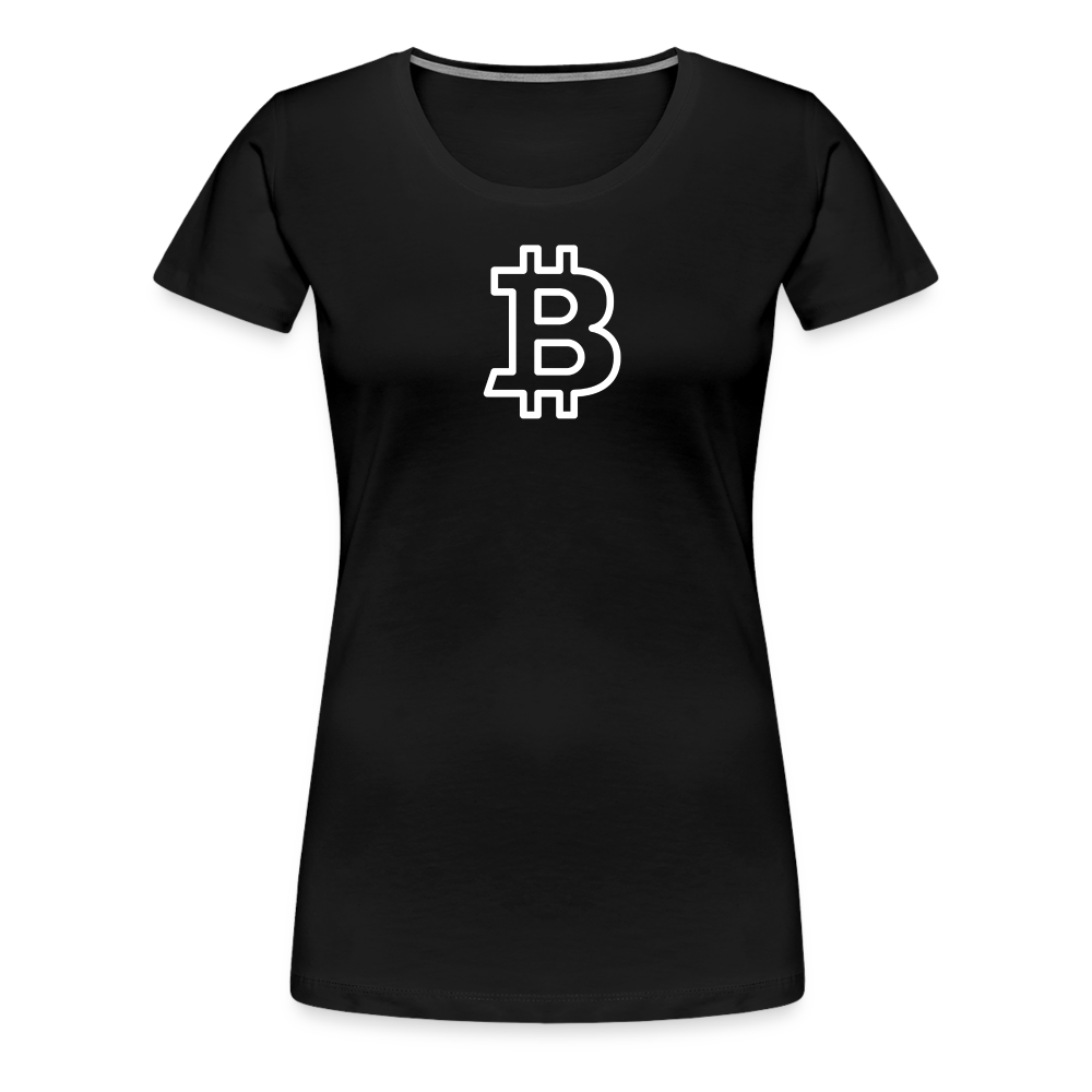 Bitcoin White Logo - Liberty Bell | Women’s Premium T-Shirt