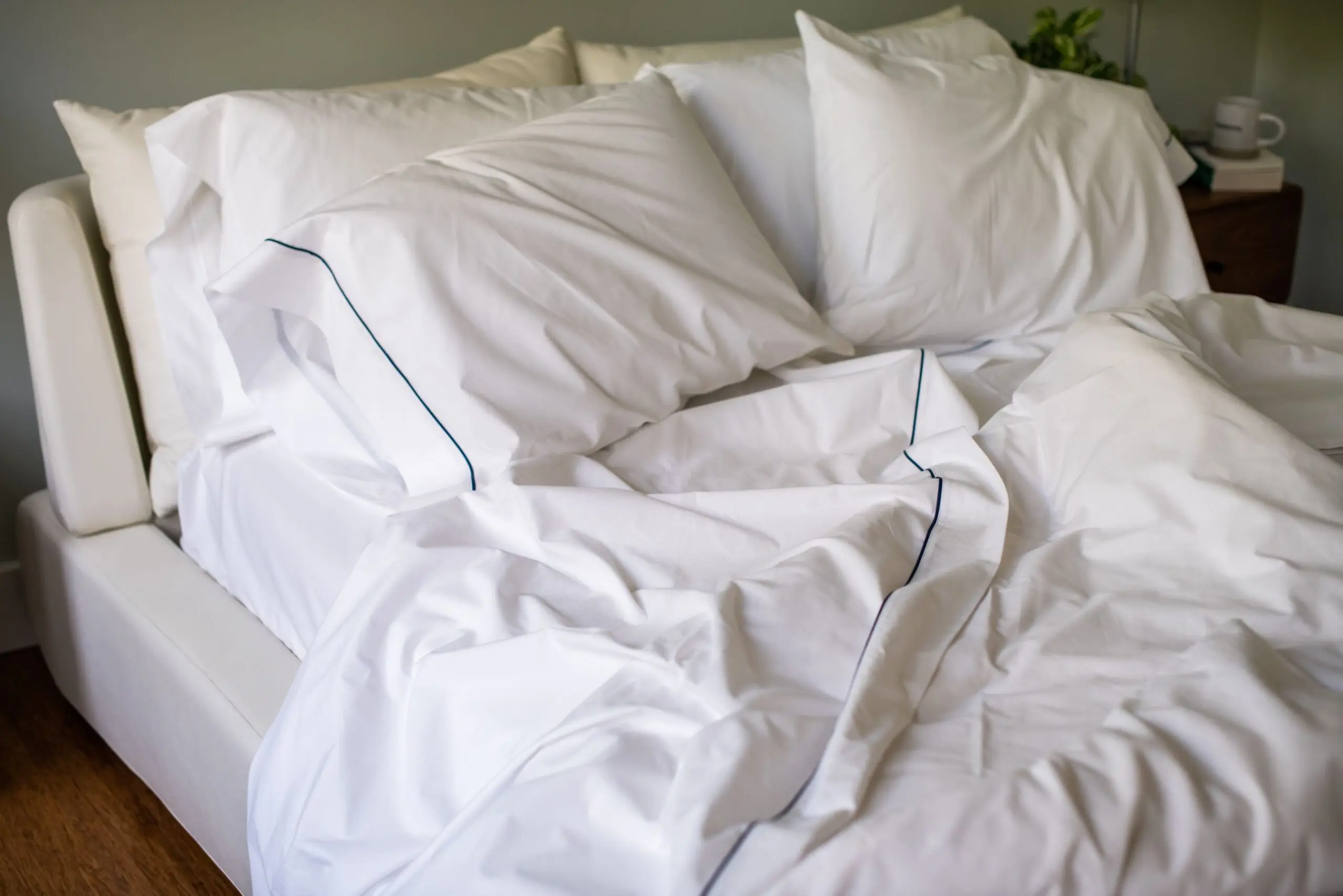 Bed and sheets