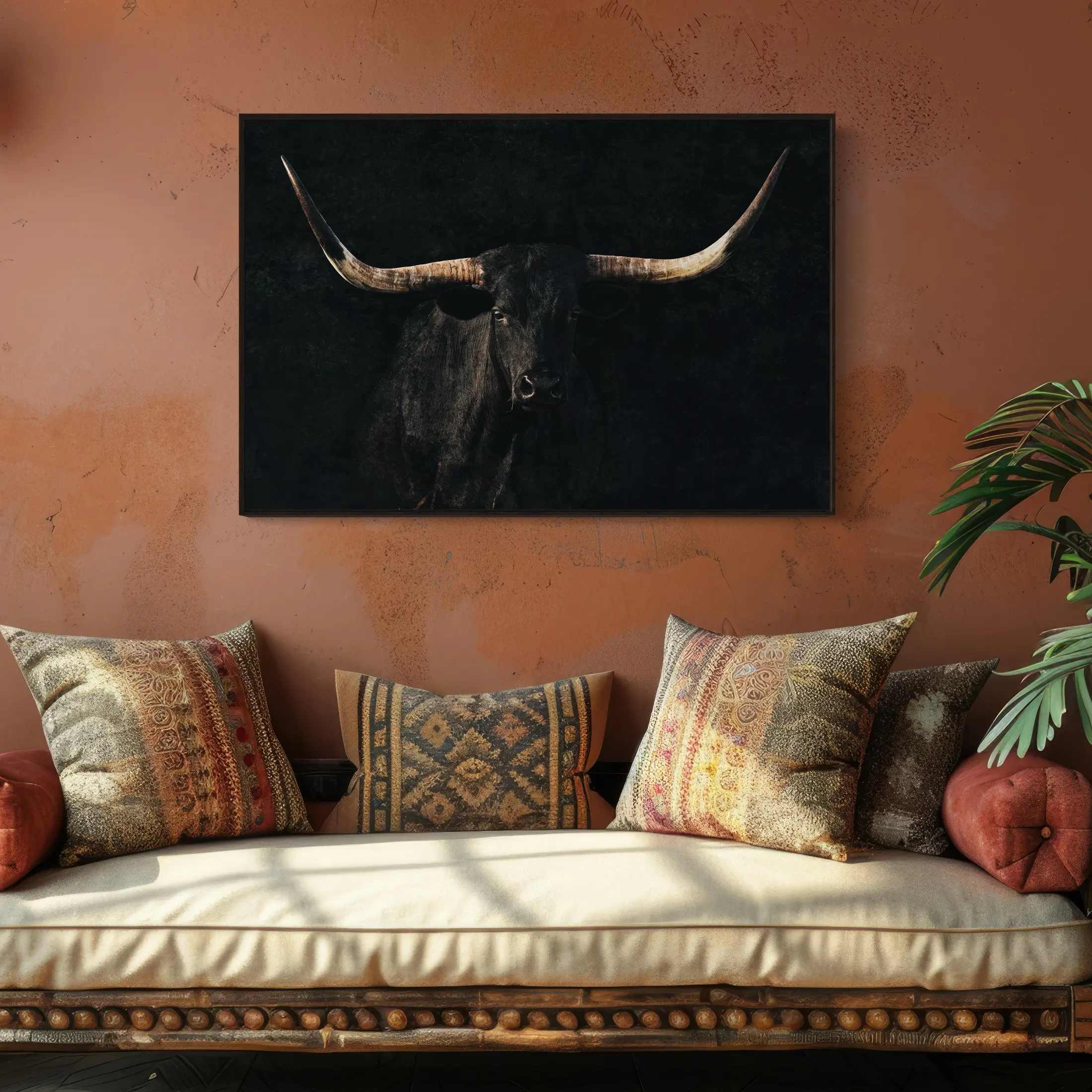 longhorn-black-splatter-wall9