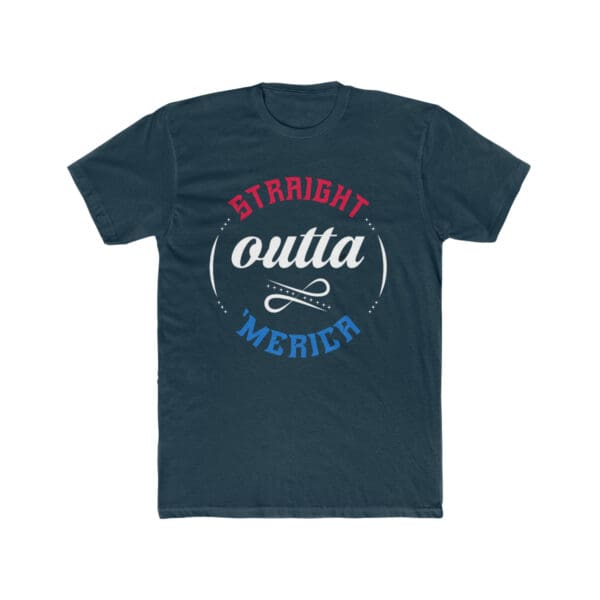 Straight Outta 'Merica | Born Patriotic | Men's Athletic Fit T-Shirt