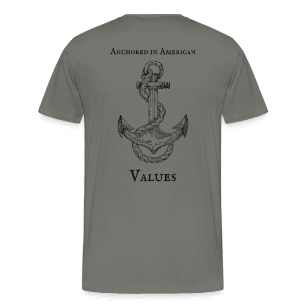 LifeLine - Anchored in American Values | Men's T-Shirt | Casual Fit